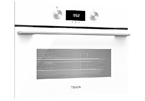 Horno con microondas - Teka HLC 844 C, Multifunción, Limpieza por agua, 40 l, 46 cm, SurroundTemp, Acero inox, Blanco