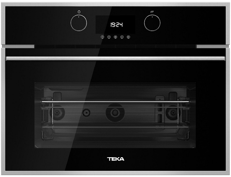 Microondas - Teka MLC 844, Grill, Integrado, 45 cm, 44L, Negro + Inox