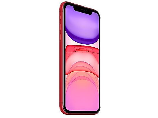 Apple iPhone 11 (PRODUCT)RED, Rojo, 64 GB, 6.1" Liquid Retina HD, Chip A13 Bionic, iOS