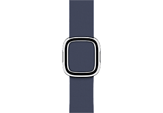 APPLE 38mm Modern Buckle, M, bleu - Bracelet en cuir (-)