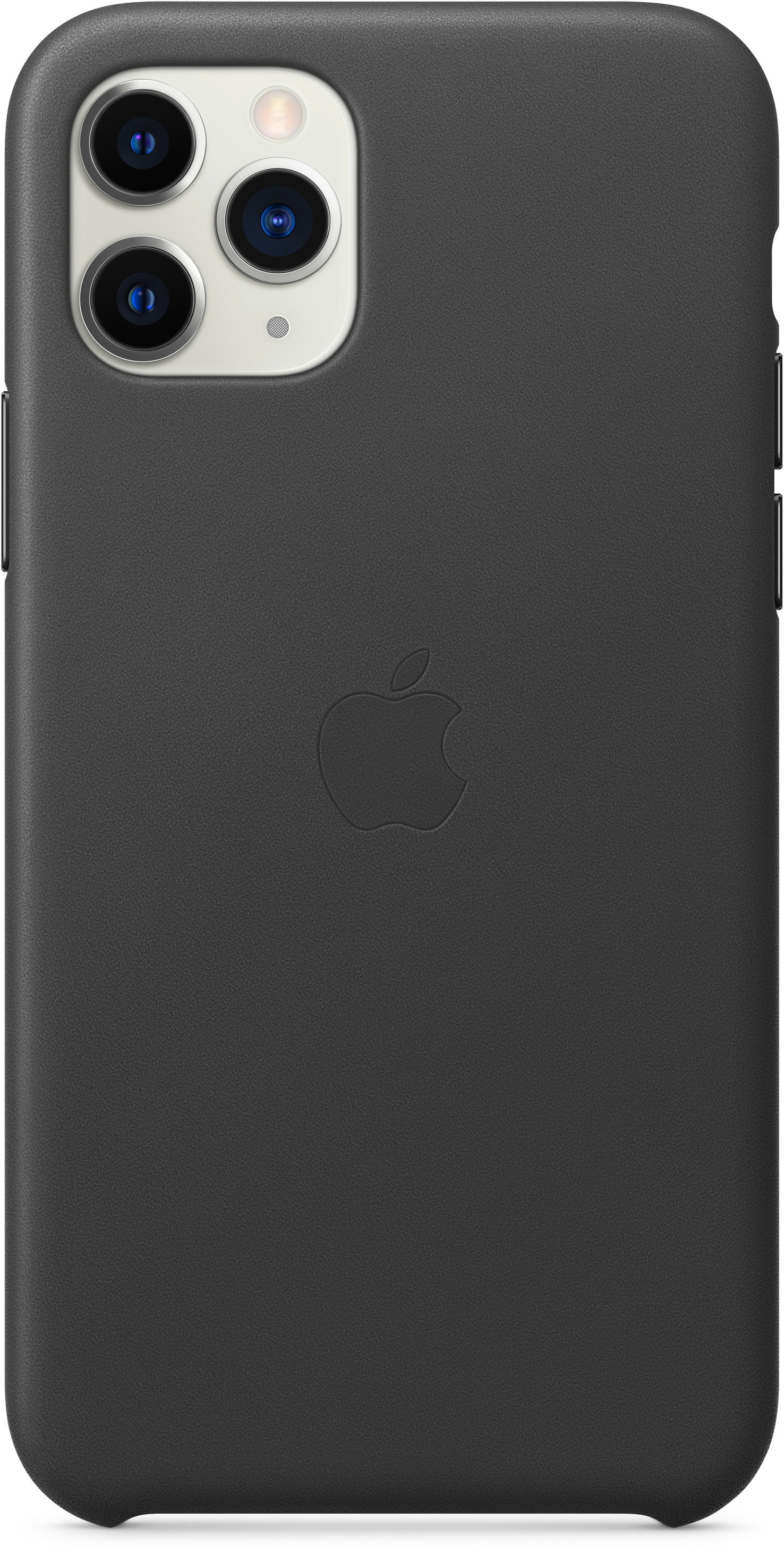 APPLE Leather Case Pure Back, Backcover, Apple, iPhone 11 Pro, Schwarz