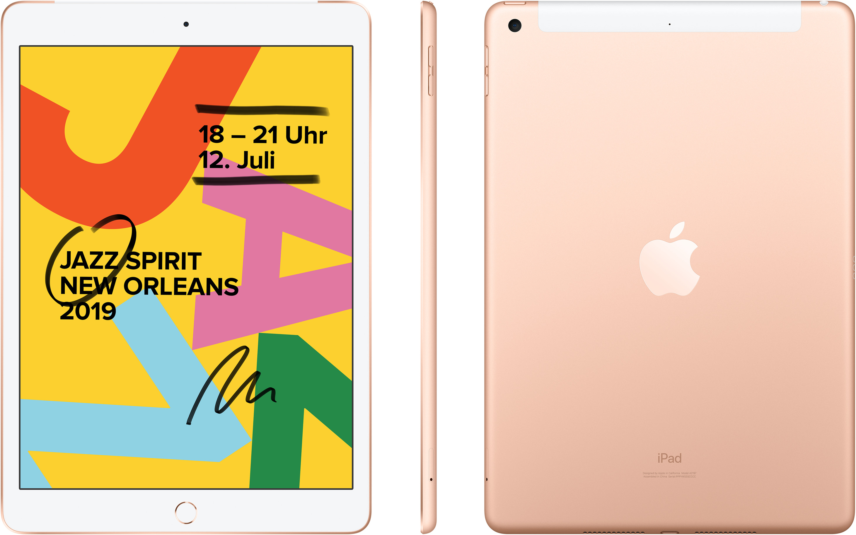 APPLE iPad 10.2" Wi-Fi + Cellular 32 GB 7th Gen. Gold (MW6D2FD/A)