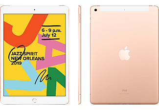 APPLE iPad (2019) Wi-Fi + Cellular - Tablette (10.2 ", 32 GB, Or)