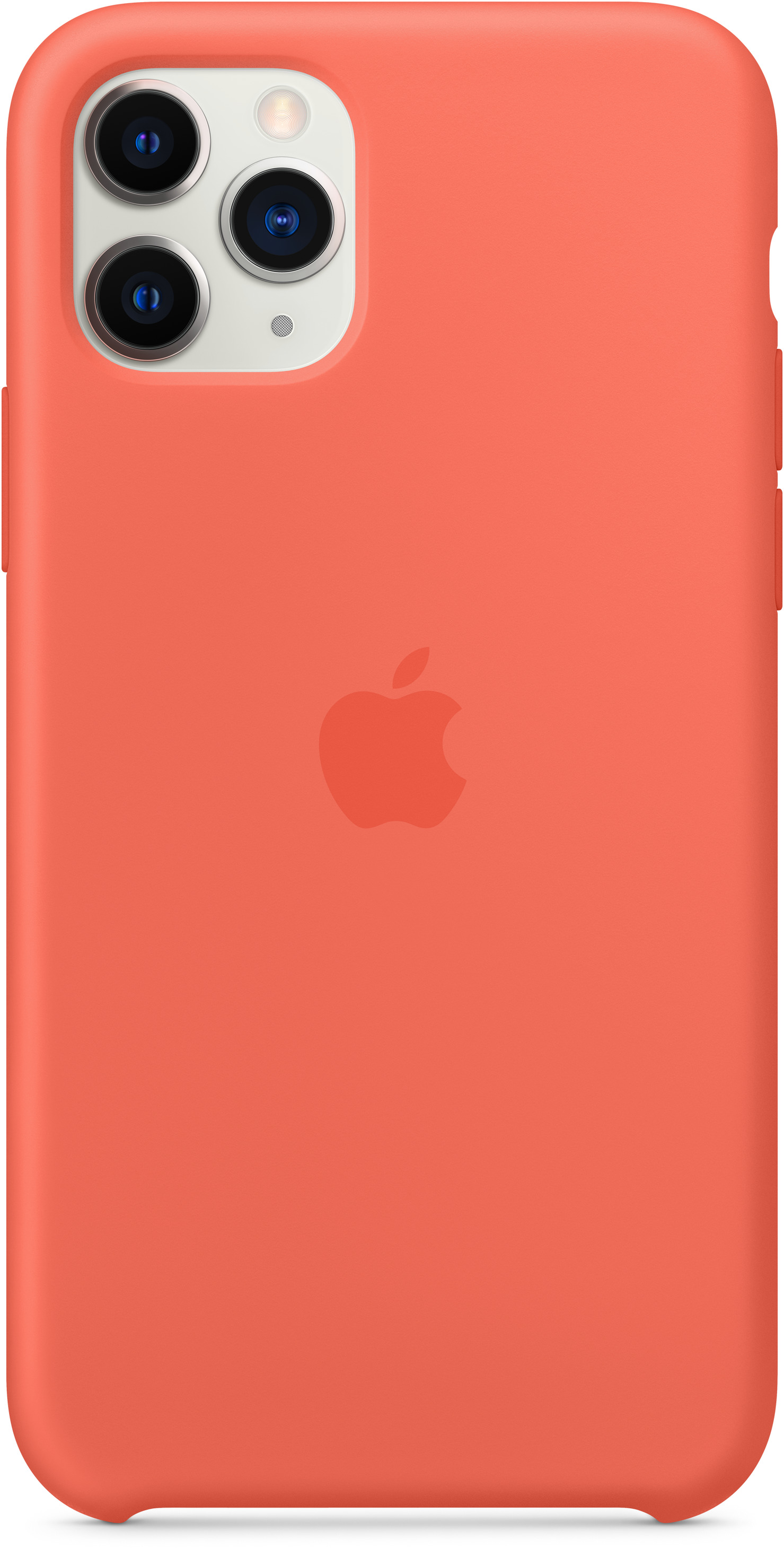 APPLE Silikon Case in Clementine (Orange) für iPhone 11 Pro (MWYQ2ZM/A), für Apple iPhone 11 Pro, Orange