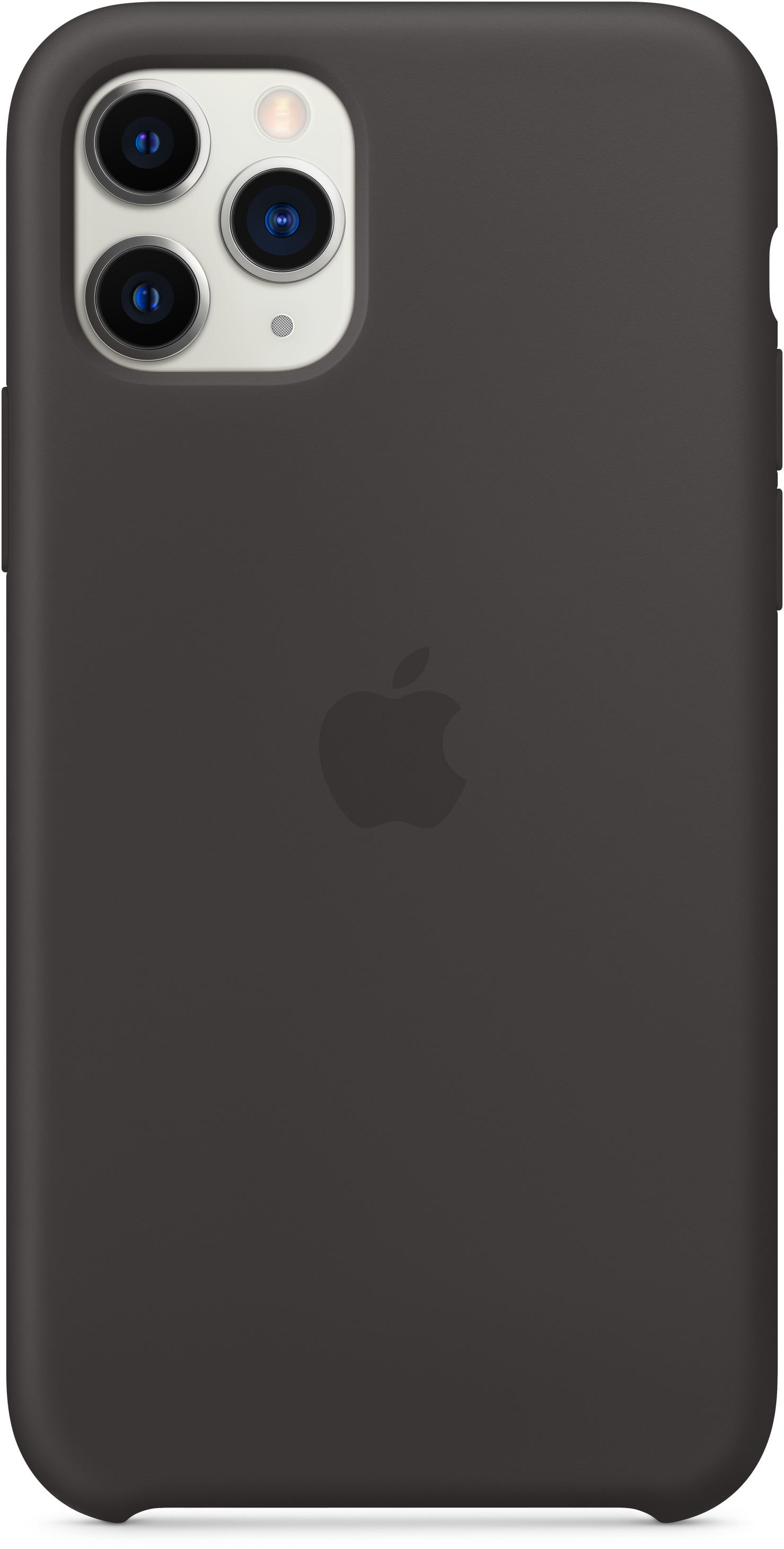 APPLE Silicone Case, Backcover, Apple, Schwarz Pro, 11 iPhone