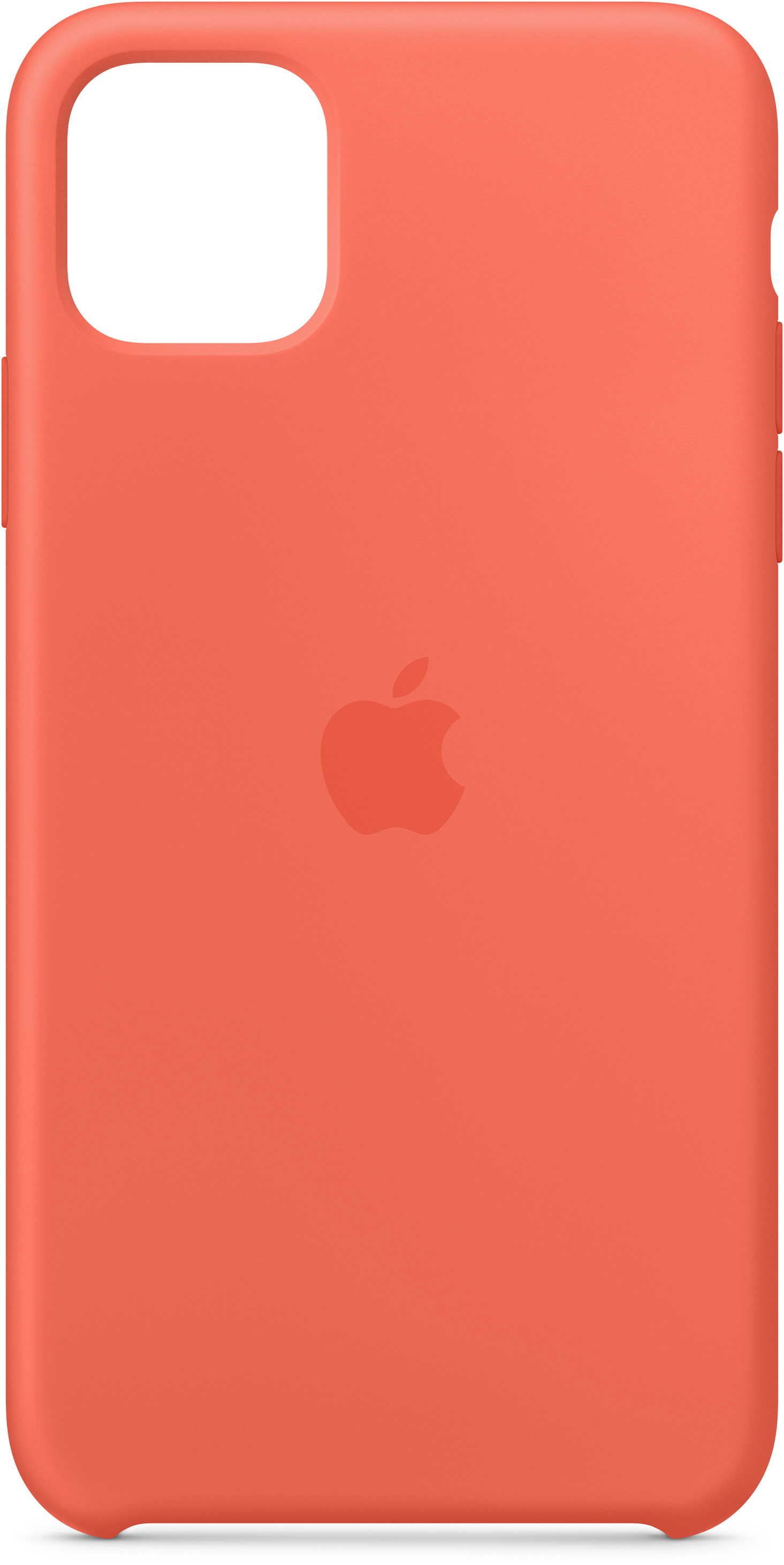 APPLE Silikon Case in Clementine (Orange) für iPhone 11 Pro Max (MX022ZM/A), für Apple iPhone 11 Pro Max, Orange