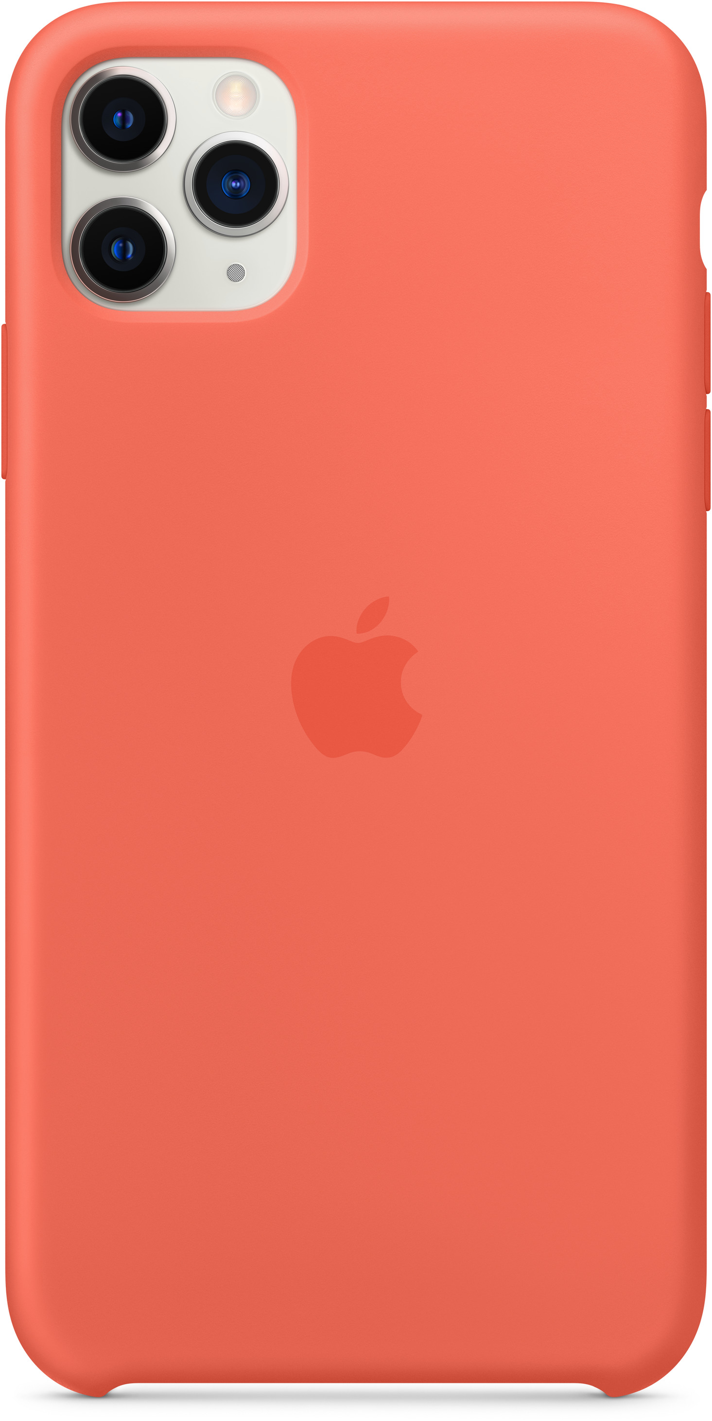 APPLE Silikon Case in Clementine (Orange) für iPhone 11 Pro Max (MX022ZM/A), für Apple iPhone 11 Pro Max, Orange