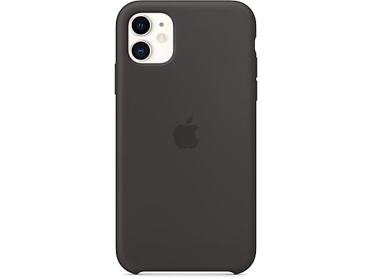 APPLE Silikon Case, für Apple iPhone 11, Schwarz