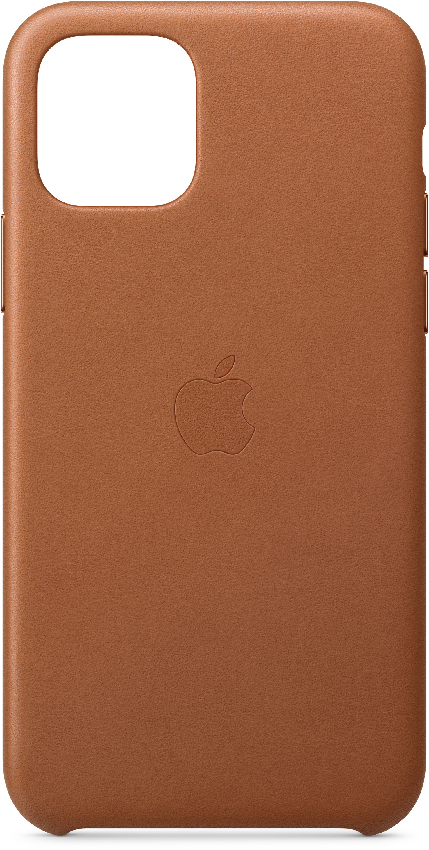 Pro, Sattelbraun Pure Leather 11 APPLE Back, Backcover, iPhone Apple, Case