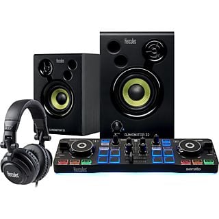 HERCULES DJ Starter Kit - Controller + Aktivlautsprecher + Kopfhörer