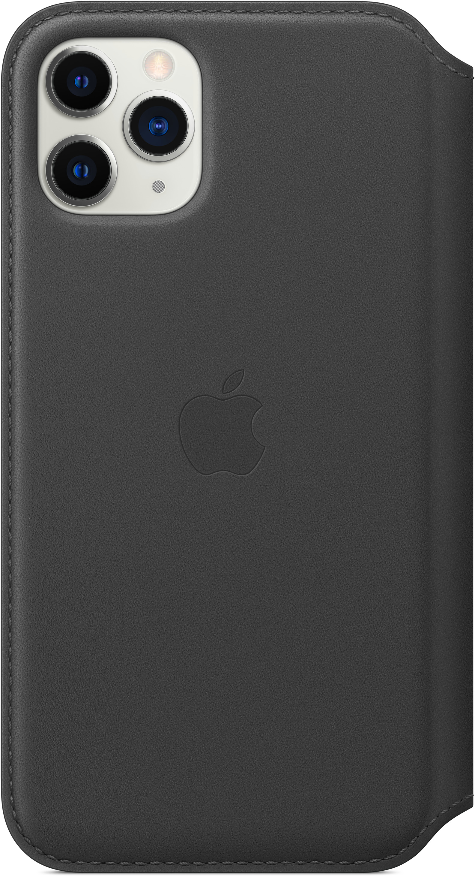 APPLE Leather Folio, Bookcover, Apple, iPhone 11 Pro, Schwarz