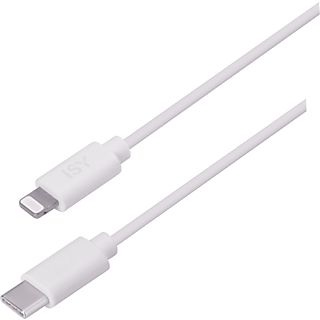 ISY Câble USB-C - Lightning 1 m Blanc (IUC-2500)
