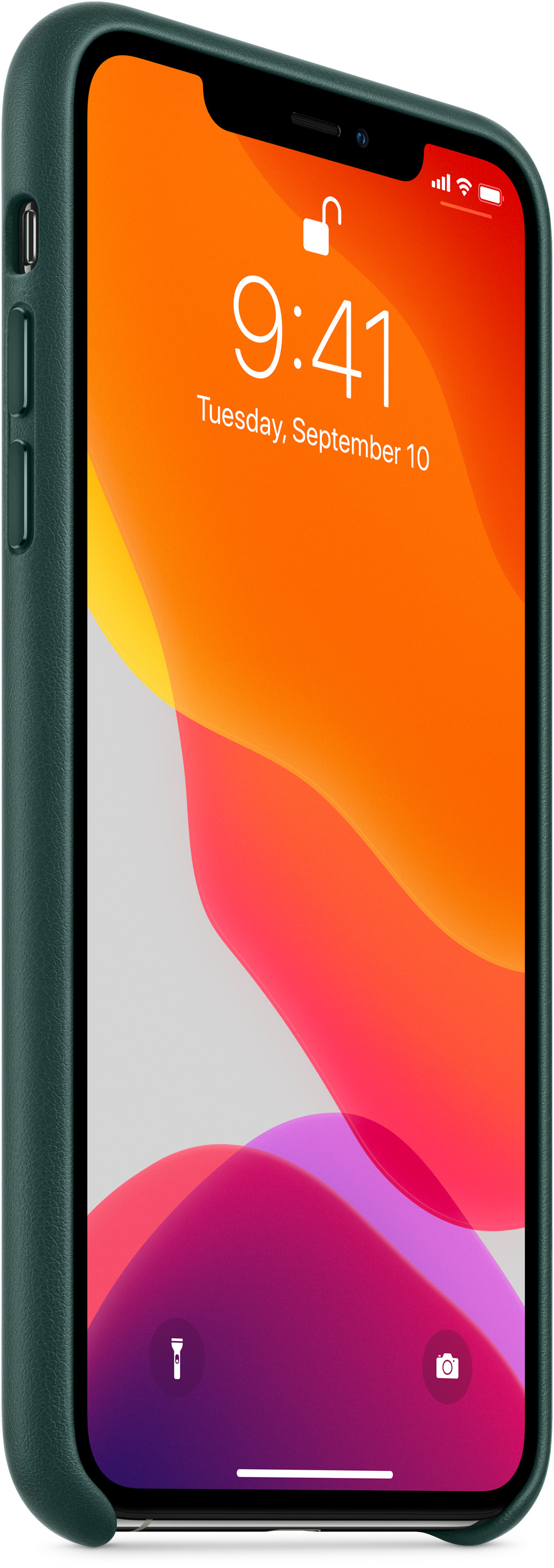 APPLE Leder Case in Forest Green für iPhone 11 Pro Max (MX0C2ZM/A), für Apple iPhone 11 Pro Max, Grün