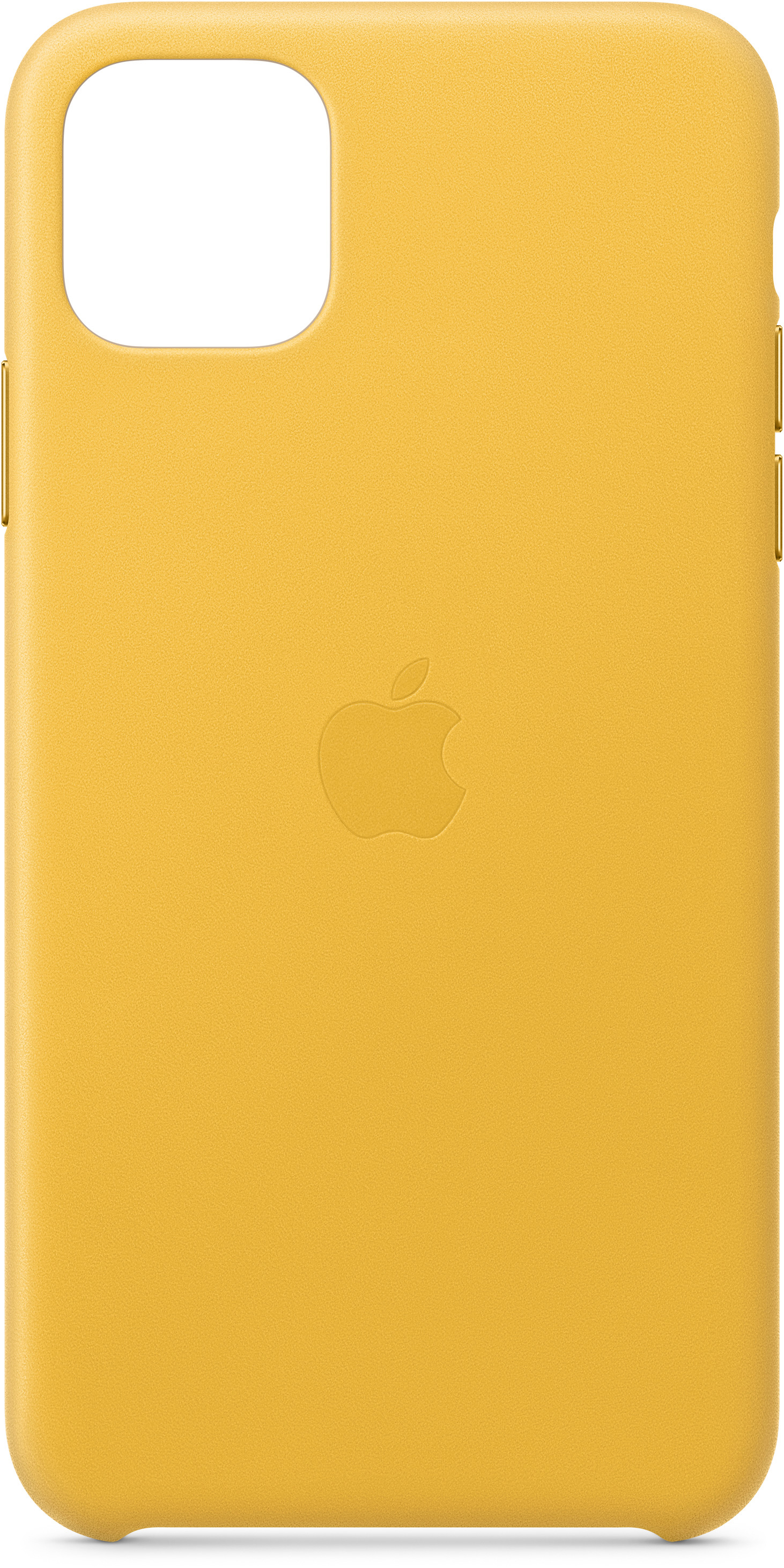 APPLE Leder Case in Meyer Lemon für iPhone 11 Pro Max (MX0A2ZM/A), für Apple iPhone 11 Pro Max, Gelb