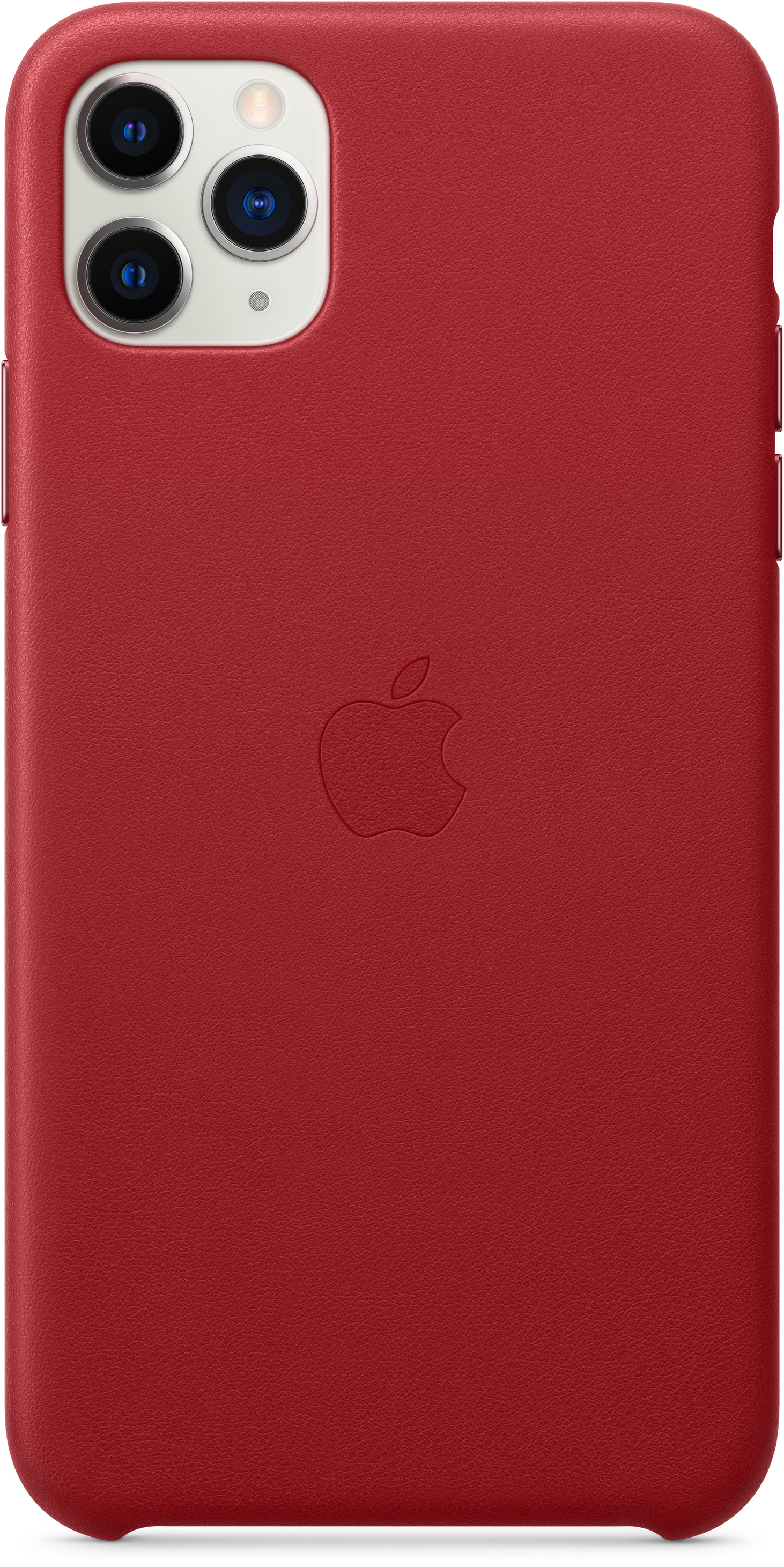 APPLE Leather Case Pure 11 Back, Rot iPhone Backcover, Apple, Pro Max