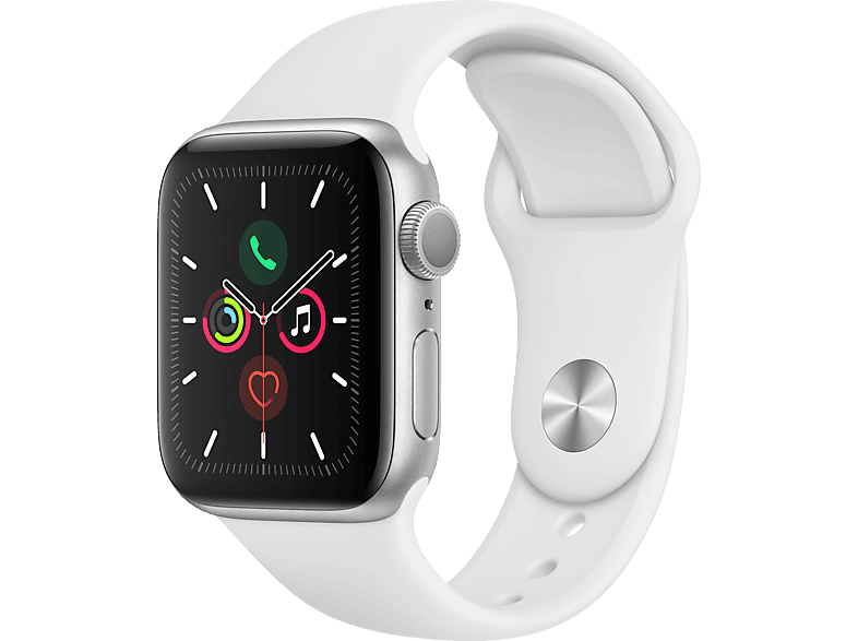 APPLE Watch Series 5 40mm zilver aluminium / witte sportband kopen? |  MediaMarkt