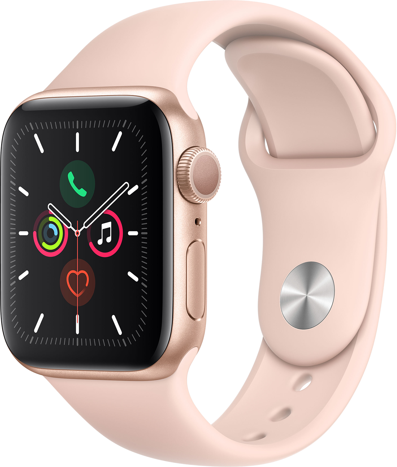 その他 Apple Watch Series 5 40mm APPLE Watch Series 5 40mm goud aluminium / roze sportband | MediaMarkt
