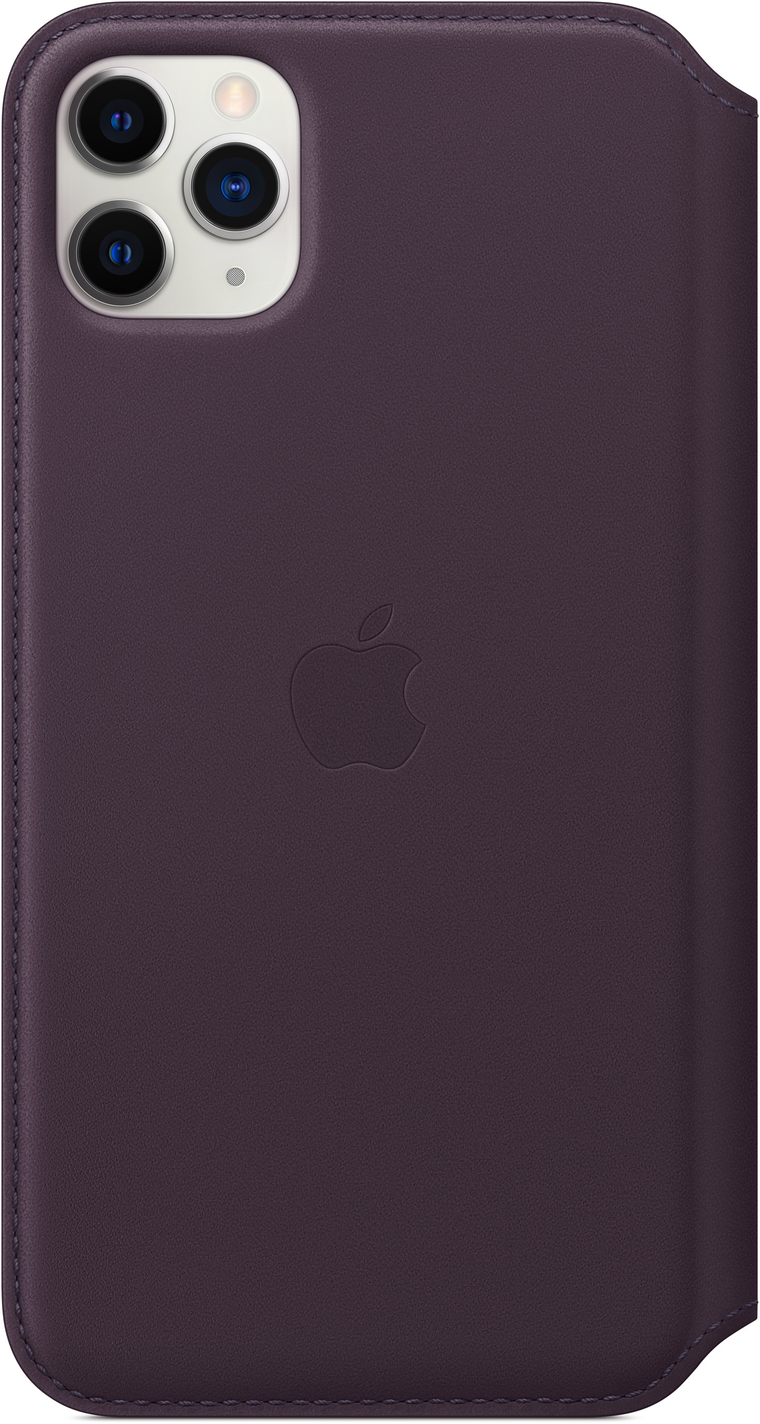Apple, 11 Folio, Bookcover, Leather Aubergine APPLE iPhone Max, Pro