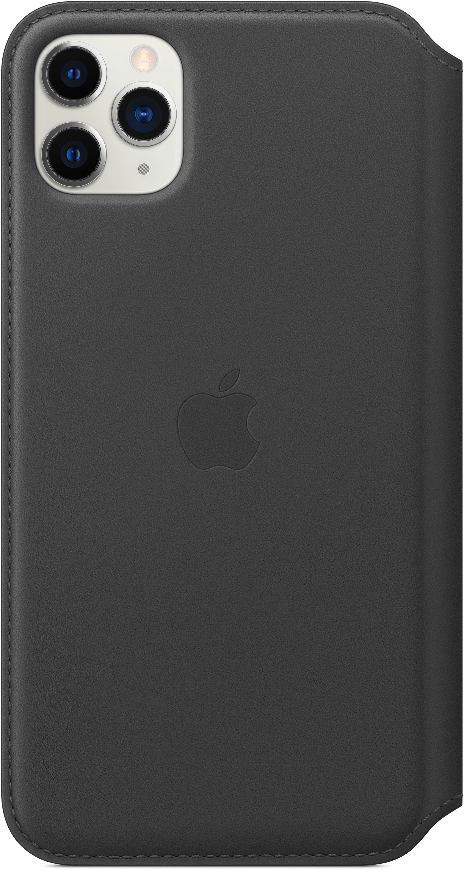 Leather 11 Max, Folio, Apple, Schwarz APPLE iPhone Pro Bookcover,