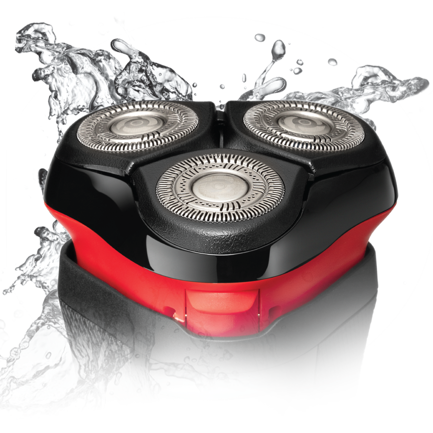 REMINGTON R4000 R4 Style Rasierer Style Series Silber/Rot (Dual-Track-Schneidsystem, Reinigungsstation: Nein)