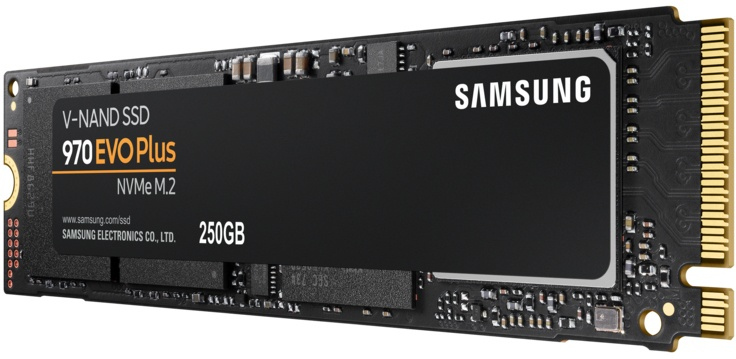 SAMSUNG Disque dur SSD interne 250 GB 970 EVO Plus NVMe M.2 (MZ-V7S250BW)
