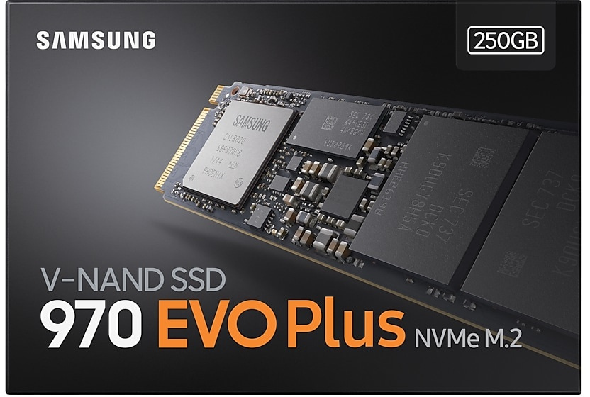 SAMSUNG Disque dur SSD interne 250 GB 970 EVO Plus NVMe M.2 (MZ-V7S250BW)