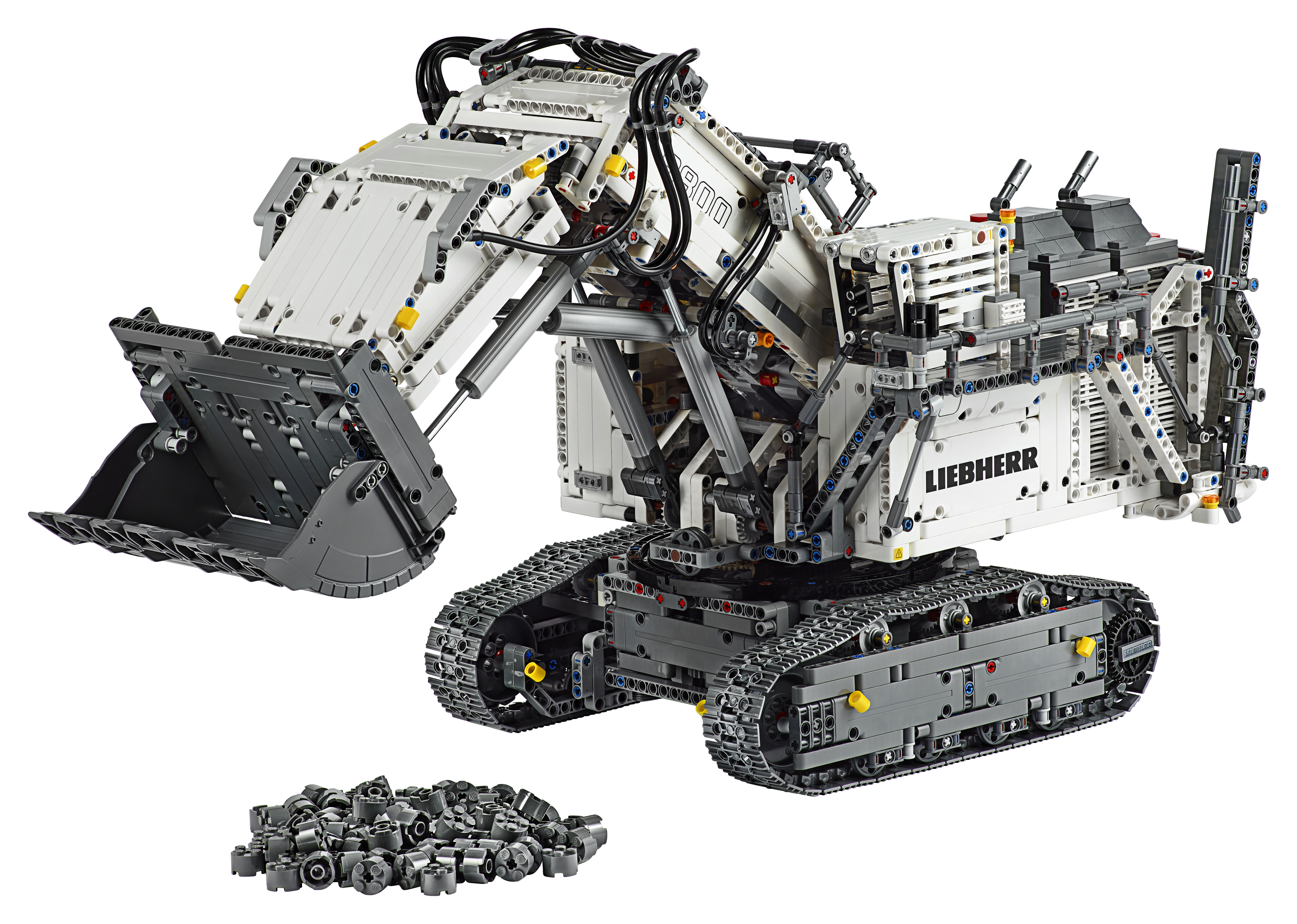 LEGO 42100 Liebherr Bagger R 9800 Bausatz, Mehrfarbig