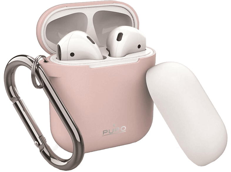 PURO Oplaadcase cover Silicone voor AirPods Roze (APCASE1ROSE)