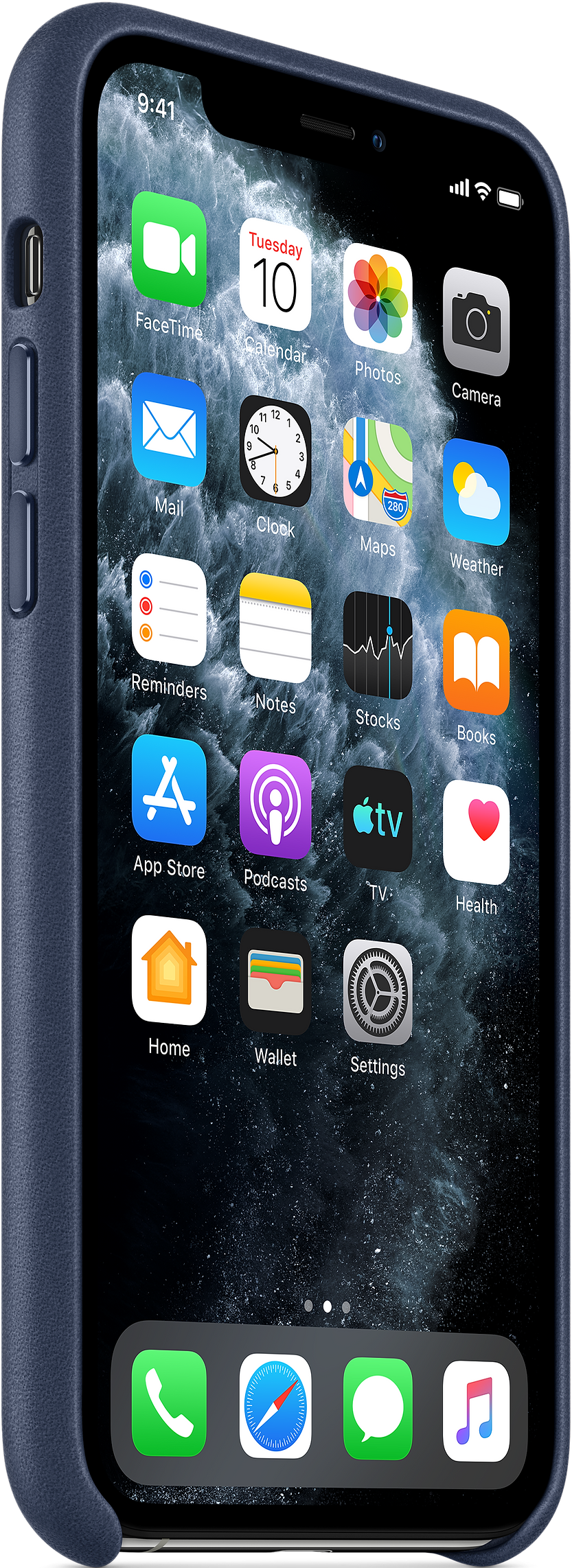 APPLE Leder Case - Schutzhülle (Passend für Modell: Apple iPhone 11 Pro)