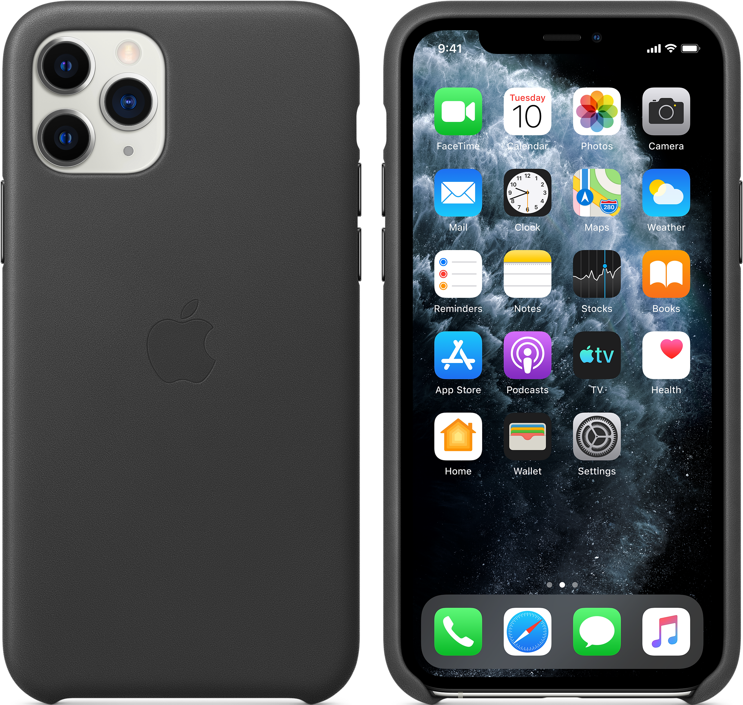 APPLE Coque en cuir - Coque (Convient pour le modèle: Apple iPhone 11 Pro)