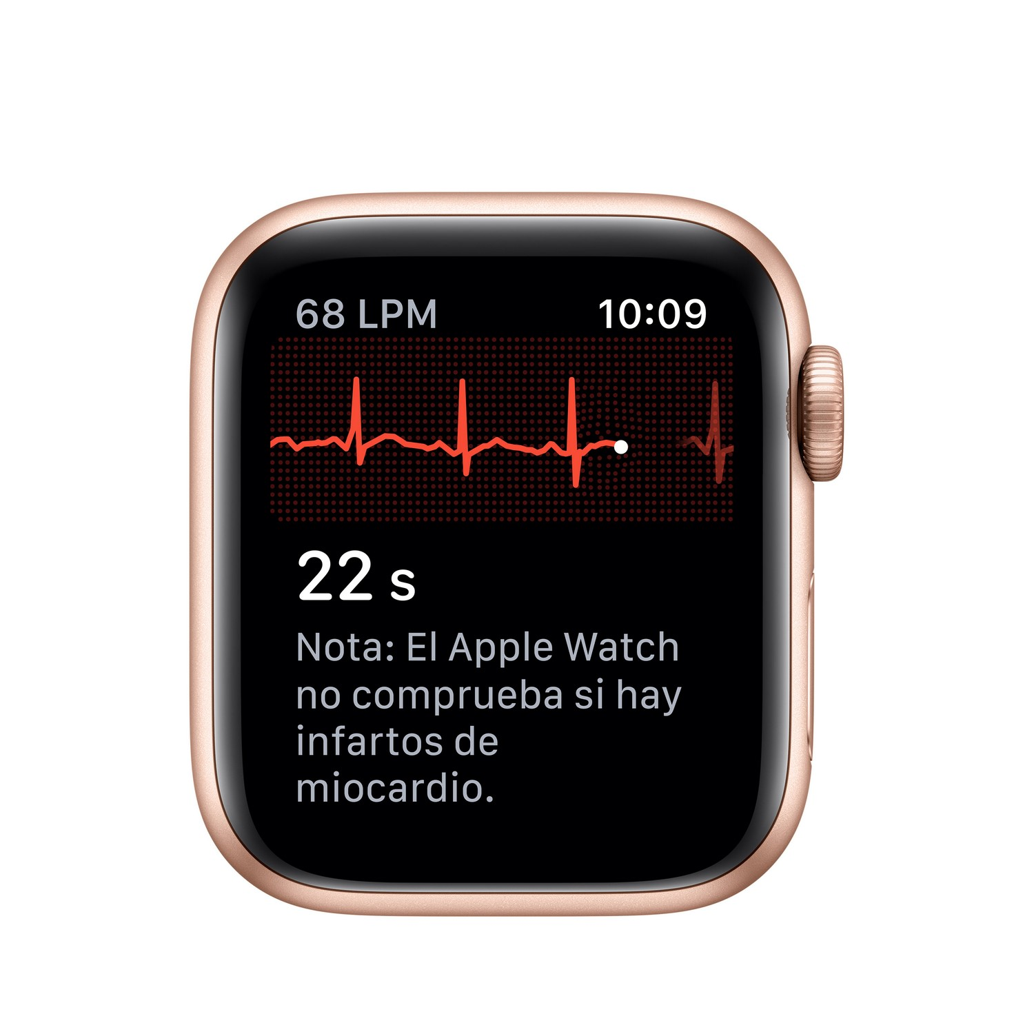 Apple Watch Series 5, Chip W3, 40 mm, GPS, Caja aluminio oro, Correa deportiva rosa arena