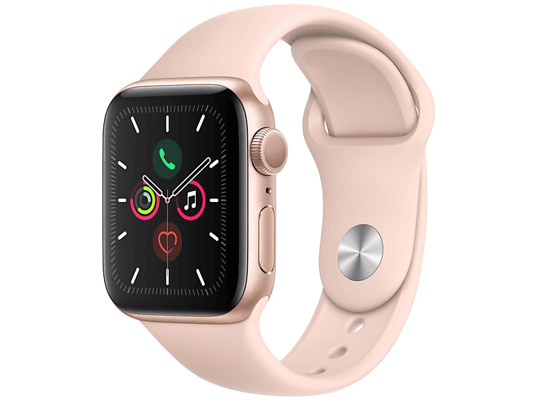 Apple Watch Series 5, Chip W3, 40 mm, GPS, Caja aluminio oro