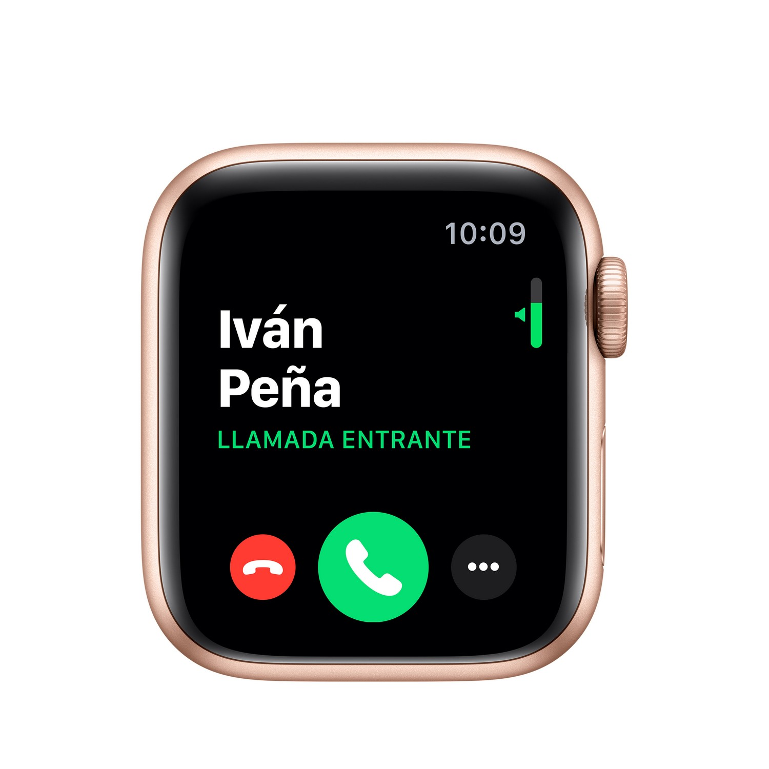 Apple Watch Series 5, Chip W3, 40 mm, GPS, Caja aluminio oro, Correa deportiva rosa arena