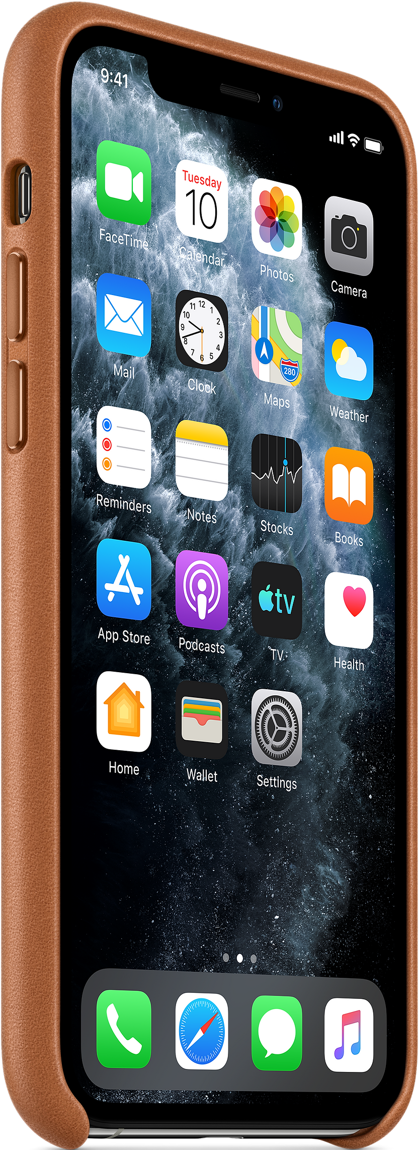 APPLE Leder Case - Schutzhülle (Passend für Modell: Apple iPhone 11 Pro)