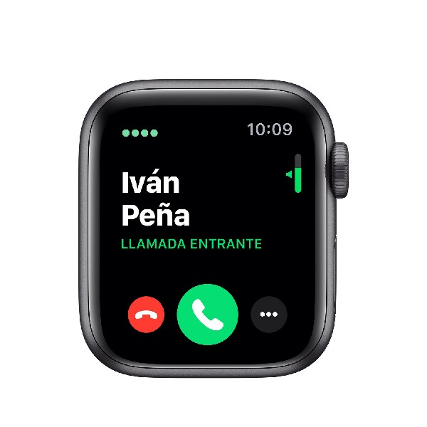 Apple Watch con una llamada entrante de Iván Peña.