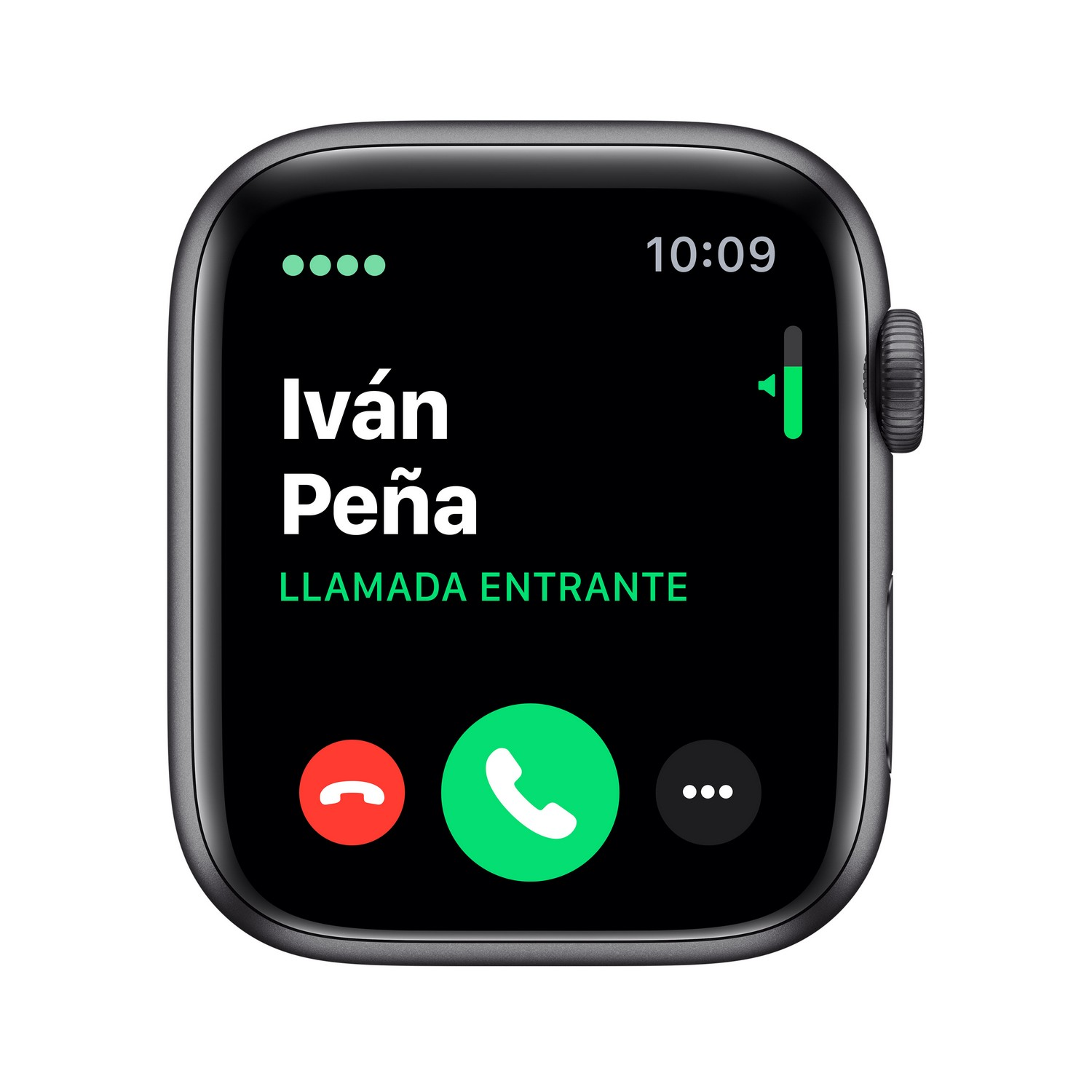 Apple Watch Series 5, Chip W3, 44 mm, GPS + Cellular, Caja aluminio gris espacial, Correa deportiva negra