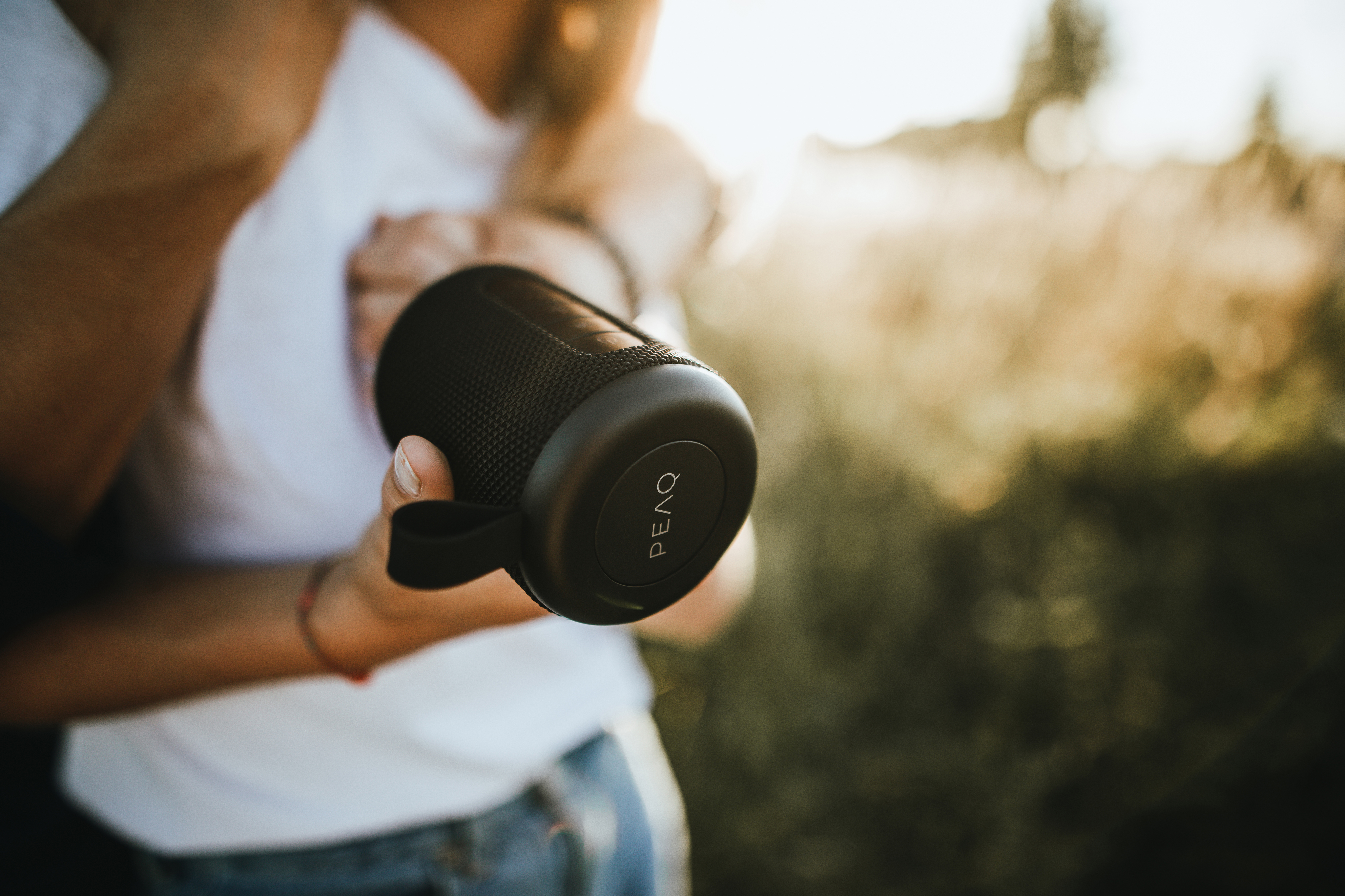 PEAQ PPA 201 BT-B Bluetooth Lautsprecher, Schwarz, Wasserfest