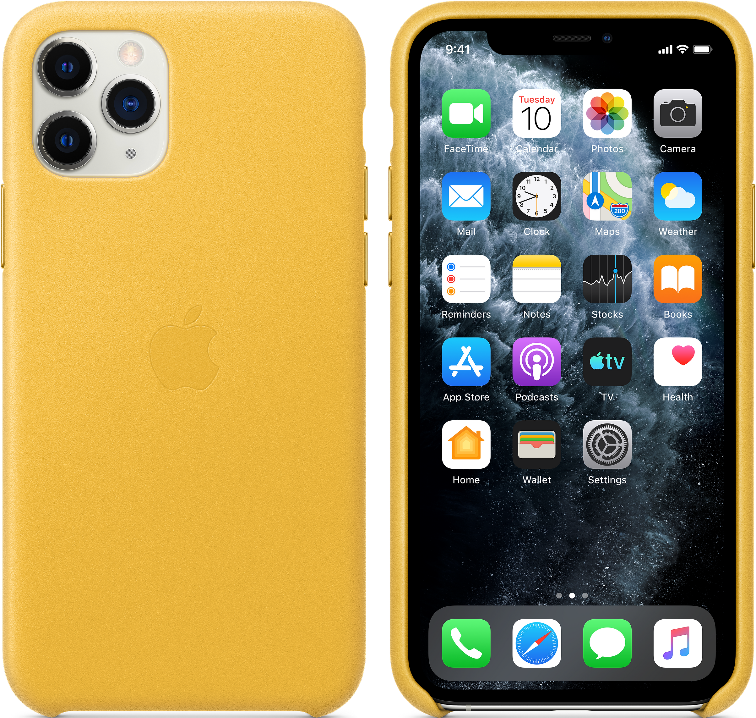 APPLE Coque en cuir - Coque (Convient pour le modèle: Apple iPhone 11 Pro)