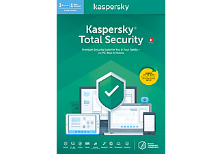 Kaspersky Total Security (3 Geräte): Swiss Edition - Multiplatform - Allemand
