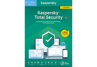 Kaspersky Total Security (3 Geräte): Swiss Edition Upgrade - Multiplatform - Tedesco