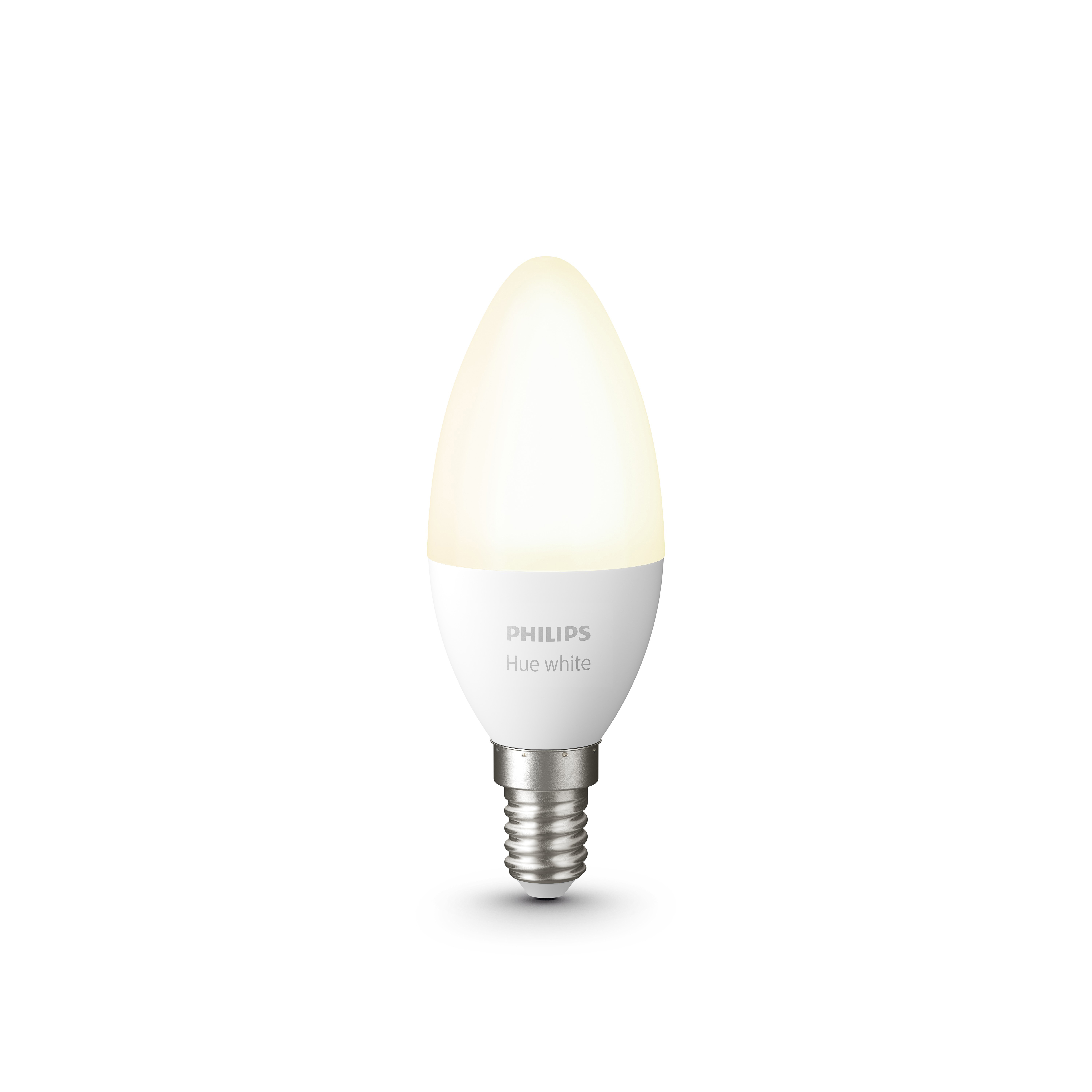 PHILIPS Hue White E14 Einzelpack Bluetooth LED Lampe Warmweiß