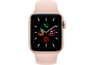 APPLE Watch Series 5 (GPS) 40 mm - Smartwatch (130 mm - 200 mm, Plastica, Oro/Sabbia rosa)