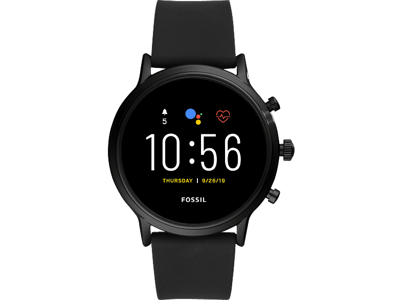 Smartwatch FOSSIL The Carlyle HR | 5. Generation 44 mm Smartwatch Edelstahl  Silikon, 200 mm, Grau - MediaMarkt