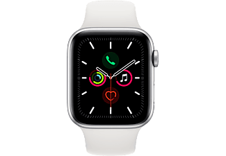 APPLE Watch Series 5 (GPS) 44 mm - Smartwatch (140 mm - 220 mm, Plastica, Argento/Bianco)