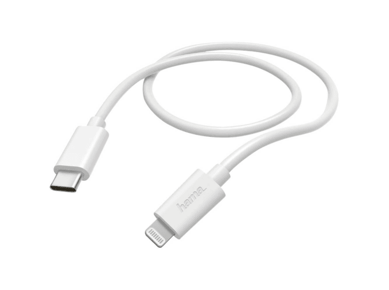 Hama Hm 183295 1m Usb Type C Lightning Sarj Kablosu Beyaz Sarj Cihazlari