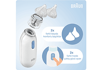 BRAUN BNA100EU Burun Aspiratörü Temizleyici Beyaz_5