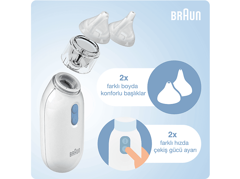 BRAUN BNA100EU Burun Aspiratörü Temizleyici Beyaz_5