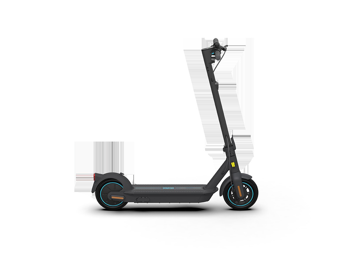 NINEBOT MAX G30D powered by SEGWAY E-Scooter (10 Zoll, Schwarz/Blau)