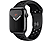 APPLE Watch Nike Series 5 (GPS) 44 mm - Montre intelligente (140 mm - 220 mm, Fluoroélastomère, Gris sidéral/Noir)