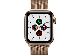 APPLE Watch Series 5 (GPS + Cellular) 40 mm - Smartwatch (130 mm - 200 mm, Acciaio inossidabile (Milanese), Oro)